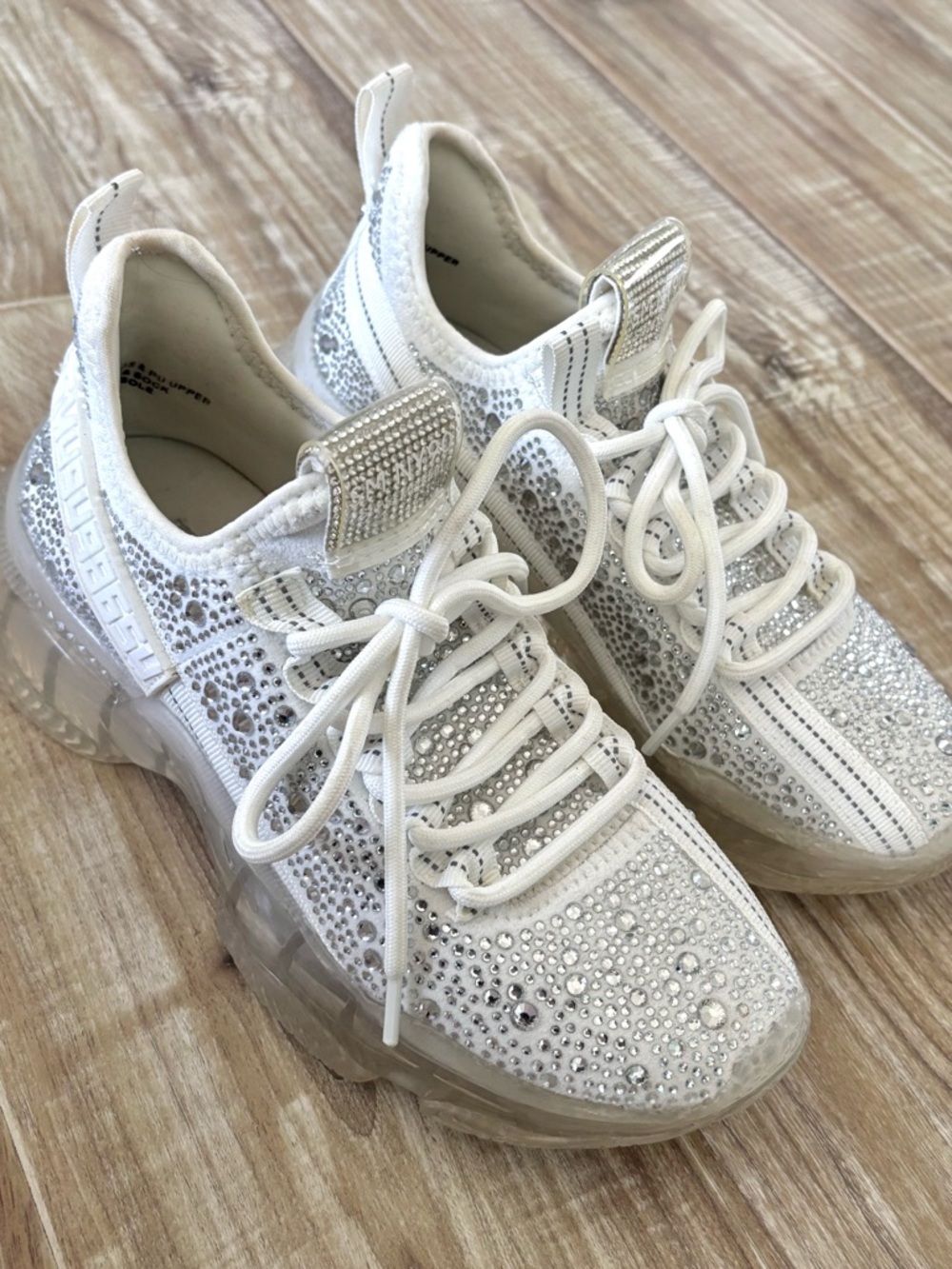 Steve Madden maxima white rhinestones